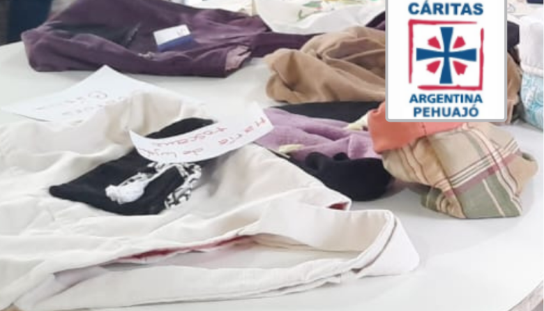 Caritas Pehuajó realiza este miércoles su feria de ropa y calzado en el salón parroquial