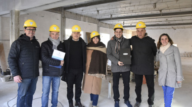 Pablo y Avelino Zurro recorrieron la reactivación del edificio de la Cámara de Comercio