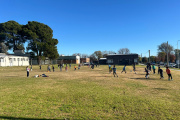 Los chicos de la Casa del Niño se unieron a la Escuelita de Fútbol Municipal
